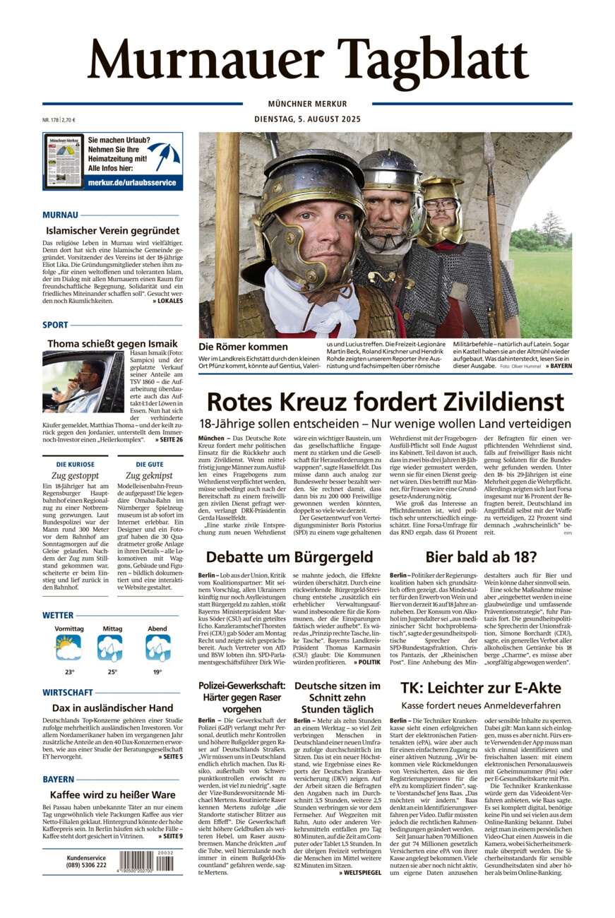 Murnauer Tagblatt vom Dienstag, 05.08.2025