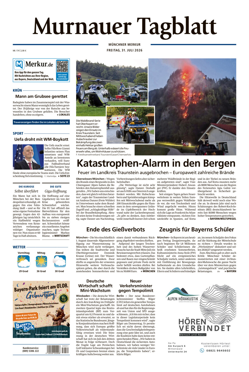 Murnauer Tagblatt vom Freitag, 31.07.2026