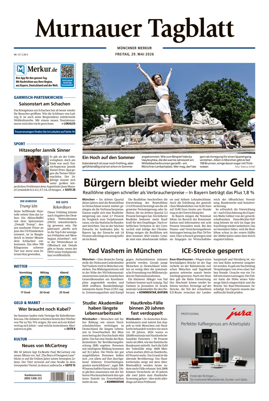 Murnauer Tagblatt vom Freitag, 29.05.2026