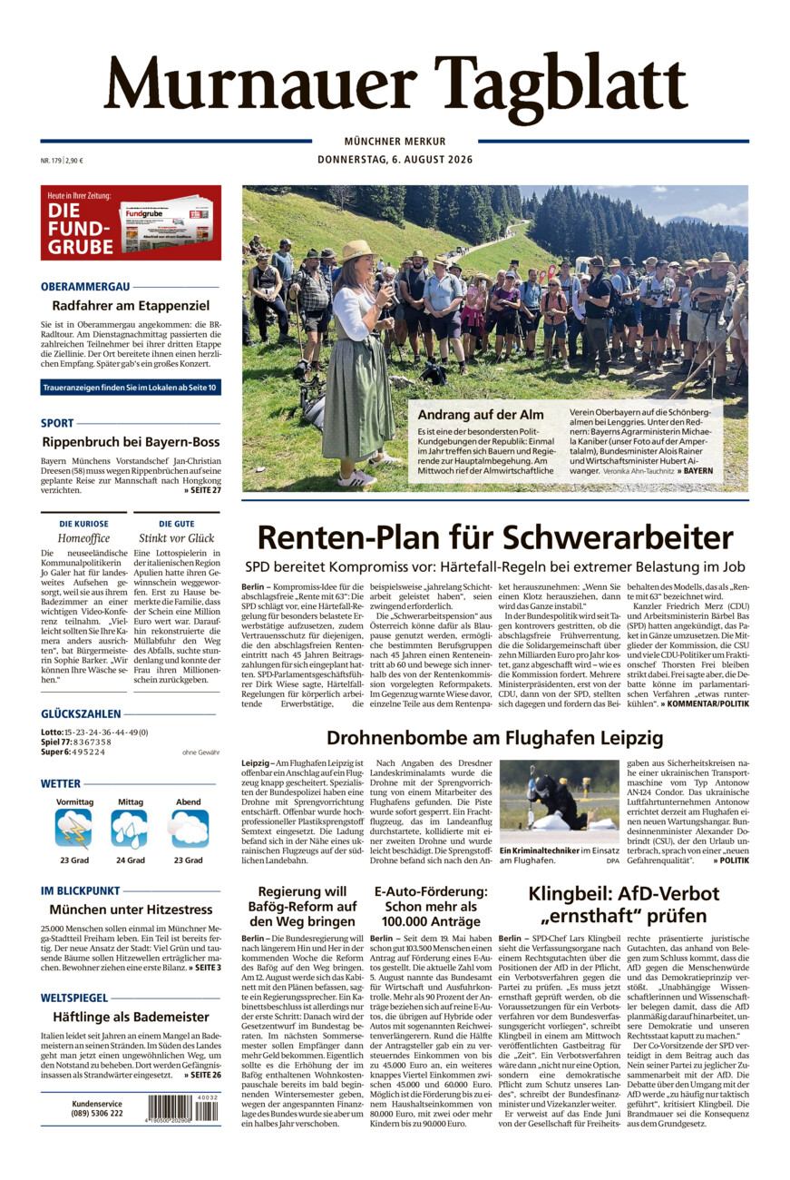 Murnauer Tagblatt vom Donnerstag, 06.08.2026