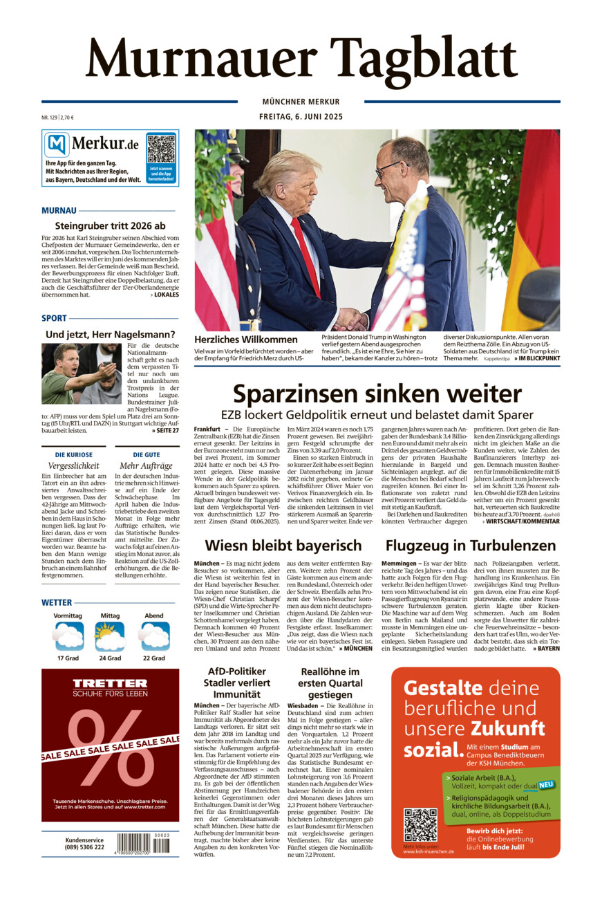 Murnauer Tagblatt vom Freitag, 06.06.2025