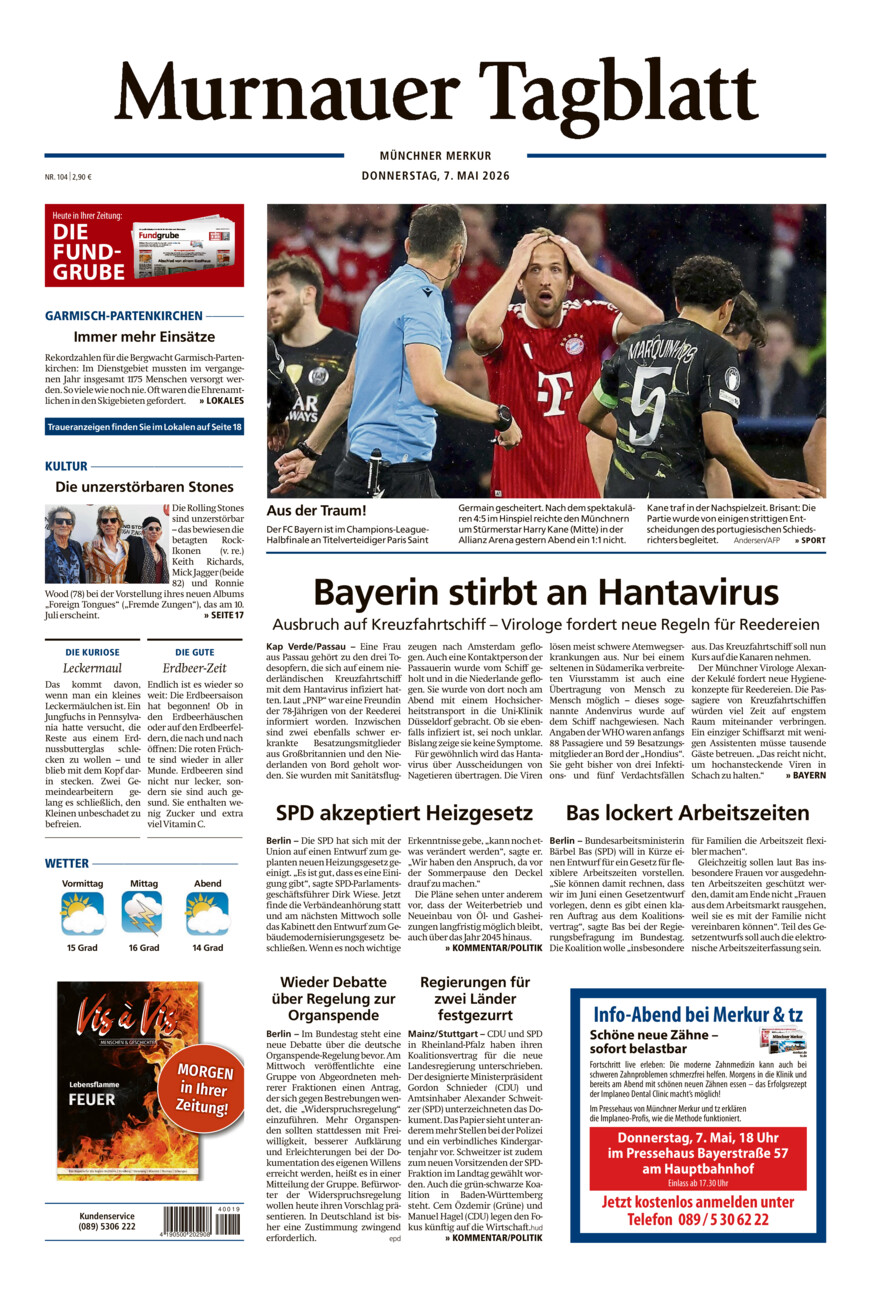 Murnauer Tagblatt vom Donnerstag, 07.05.2026