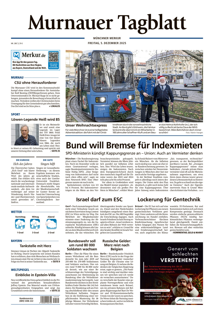 Murnauer Tagblatt vom Freitag, 05.12.2025