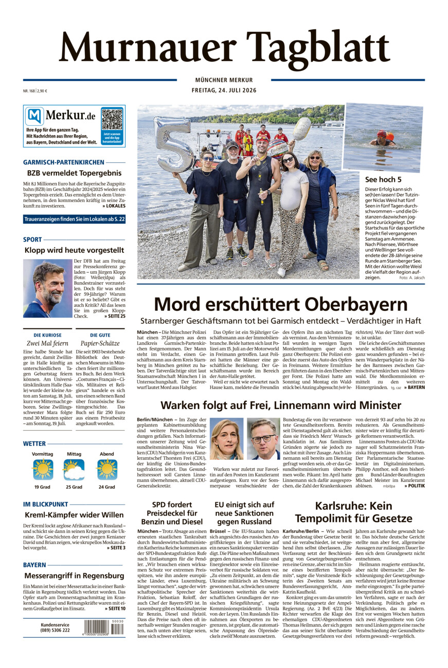 Murnauer Tagblatt vom Freitag, 24.07.2026