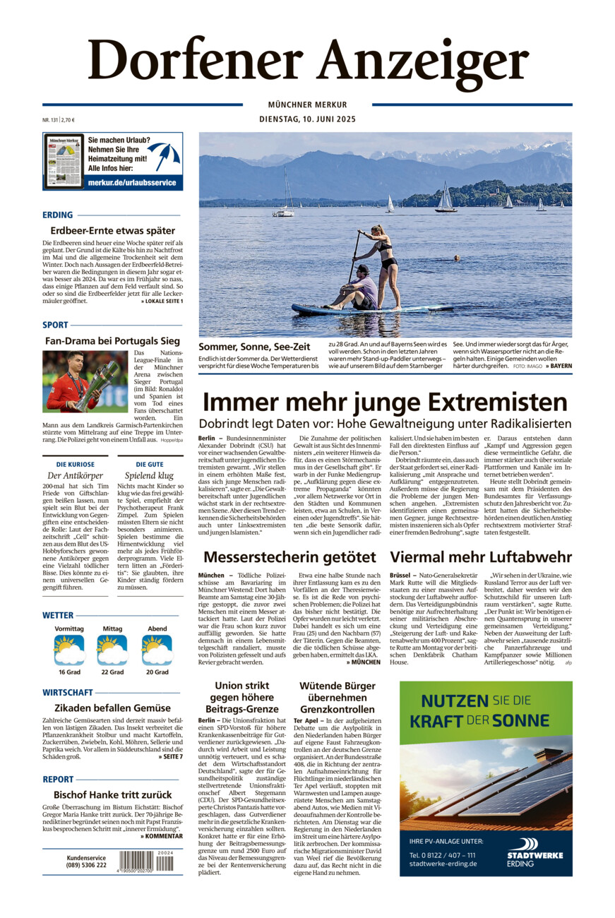 Dorfener Anzeiger vom Dienstag, 10.06.2025