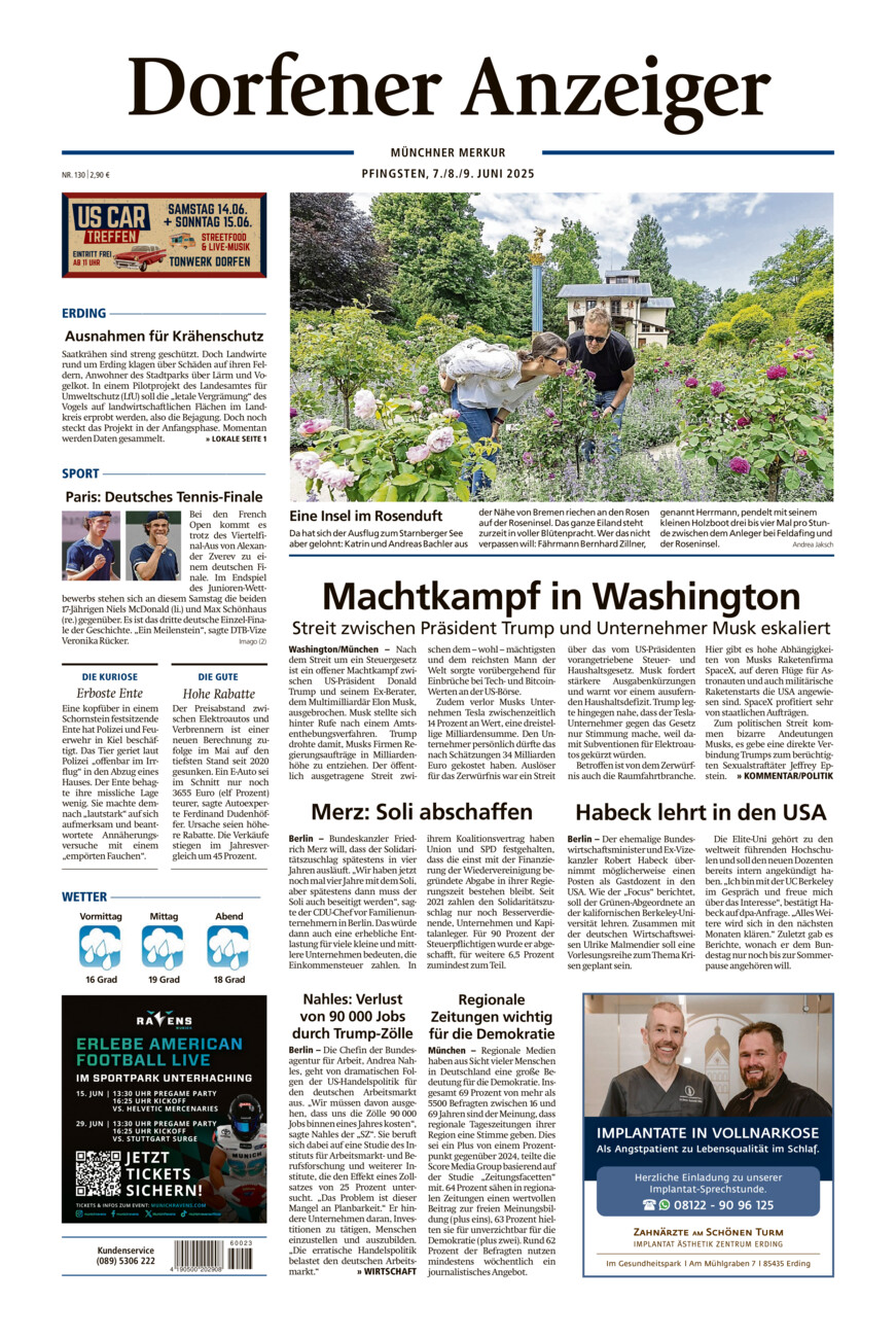 Dorfener Anzeiger vom Samstag, 07.06.2025