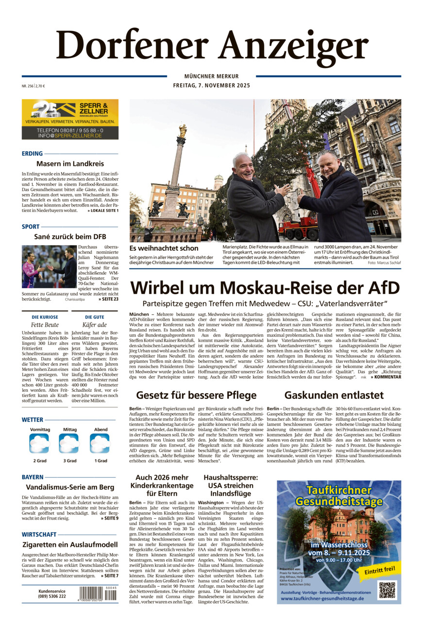 Dorfener Anzeiger vom Freitag, 07.11.2025