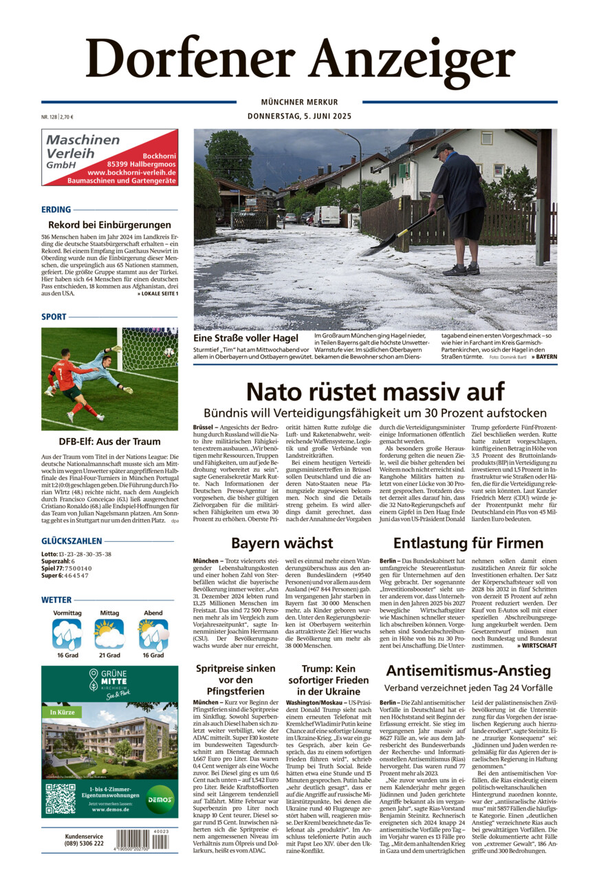 Dorfener Anzeiger vom Donnerstag, 05.06.2025