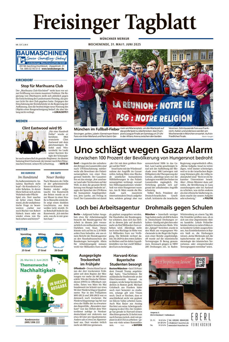 Freisinger Tagblatt vom Samstag, 31.05.2025