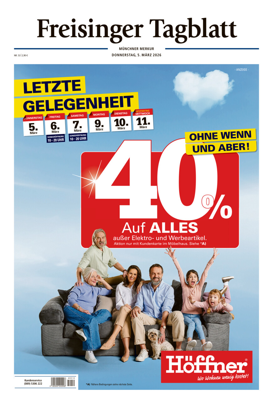 Freisinger Tagblatt vom Donnerstag, 05.03.2026