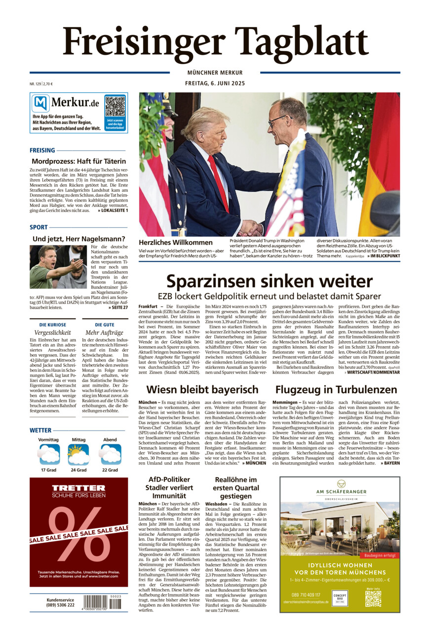 Freisinger Tagblatt vom Freitag, 06.06.2025