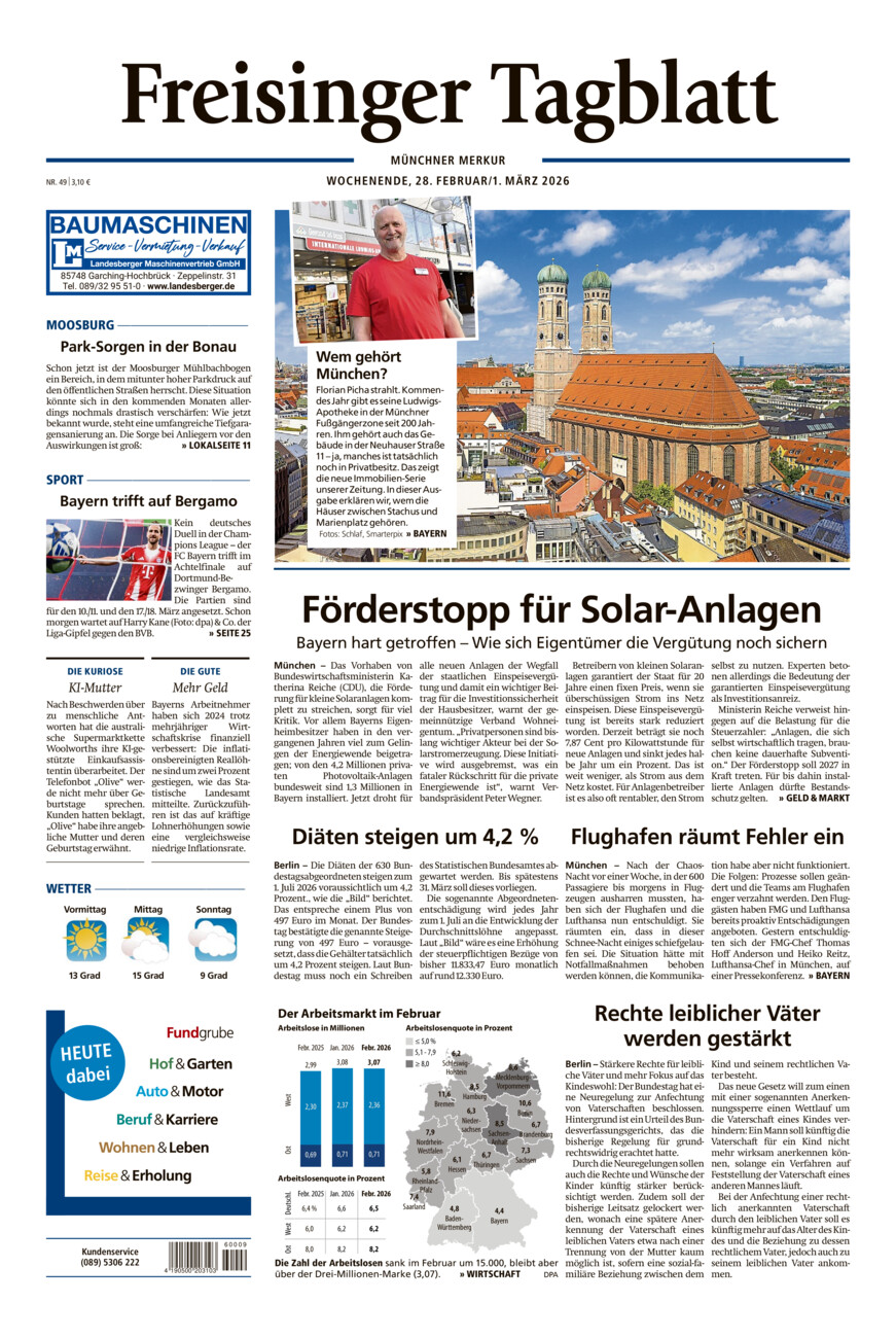 Freisinger Tagblatt vom Samstag, 28.02.2026