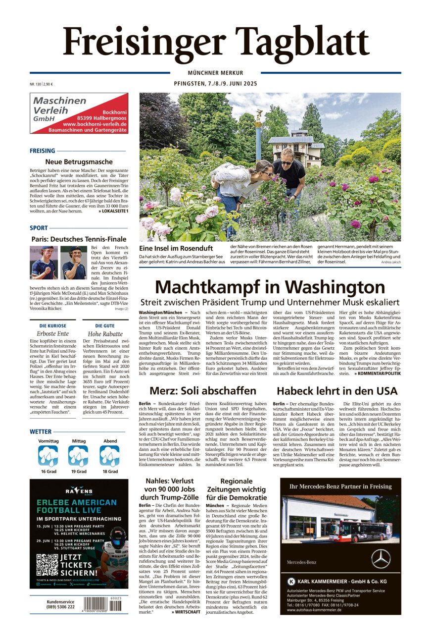 Freisinger Tagblatt vom Samstag, 07.06.2025