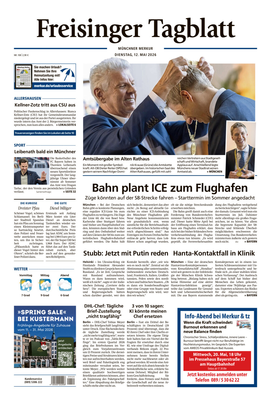 Freisinger Tagblatt vom Dienstag, 12.05.2026