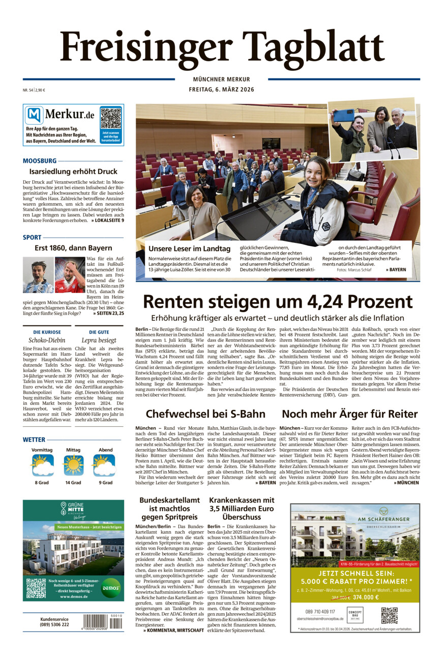 Freisinger Tagblatt vom Freitag, 06.03.2026