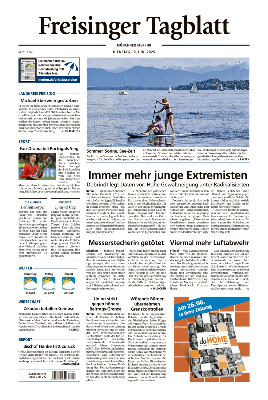 Freisinger Tagblatt vom Dienstag, 10.06.2025